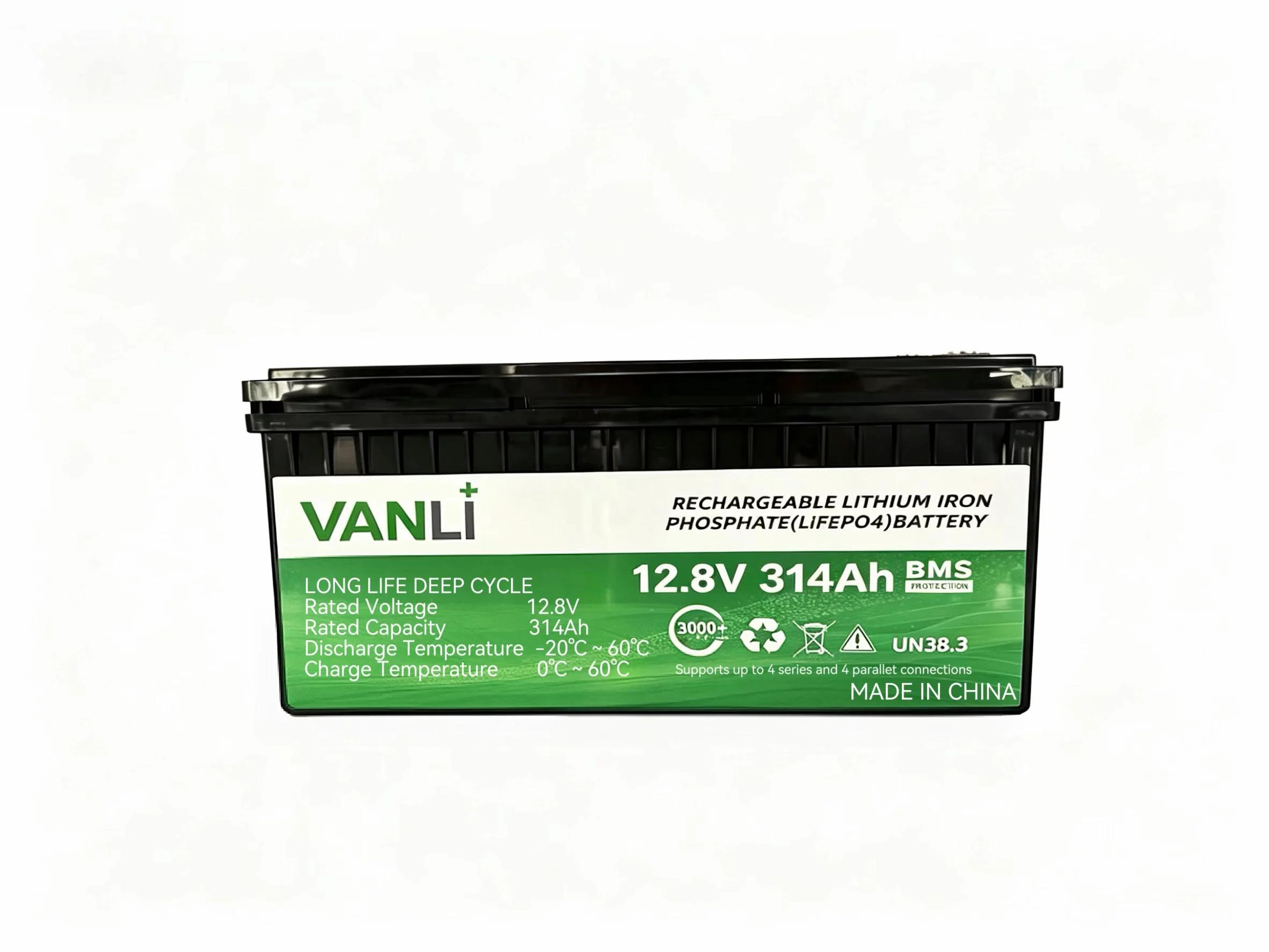 Vanli-12.8V314 بطارية فوسفات حديد الليثيوم 12.8V314Ah